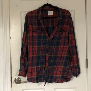 red and blue flannel